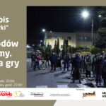 Plakat promujący grę Anima Urbis „Uliczne gierki” pod hasłem „50 powodów do zadumy. Promocja gry”. Wydarzenie odbędzie się 30 maja 2026 roku. Start o godzinie 20:00 na Placu Jagiellońskim w Radomiu.